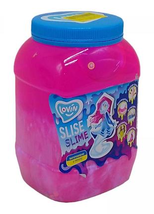 Слайм-антистресс "lovin: big slime", малиновый