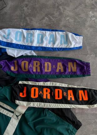 Чоловічий спортивний костюм jordan на весну у чорно-синьому кольорі premium якості, стильний та зручний костюм на кожен день10 фото
