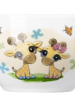 Набір дитячого посуду ardesto baby giraffes ar-3452-gs 3 предмети