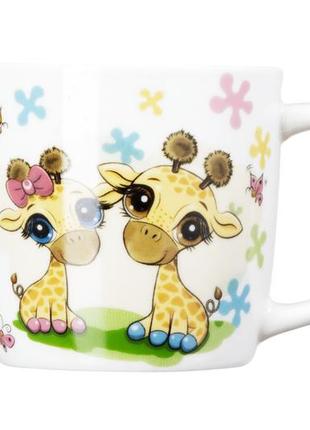Набір дитячого посуду ardesto baby giraffes ar-3452-gs 3 предмети