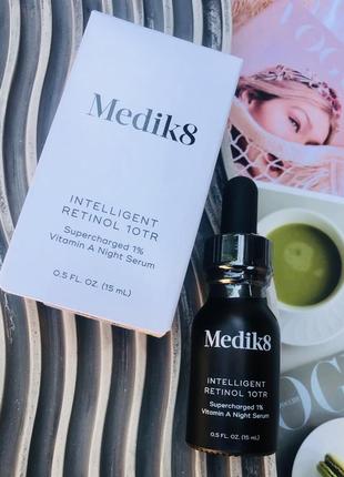 🔥 оригинал люксовая нічна сироватка medik8 intelligent retinol 10tr supercharged 1% vitamin a