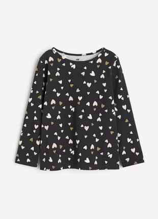 Реглан лонгслив h&m на девочку 4-6-8 лет 110/116 и 122/128 см кофта hm