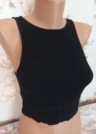 Топ в рубчик  zara
