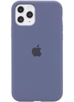 Чохол silicone case full protective (aa) для apple iphone 11 pro max (6.5"), темний синій / midnight blue