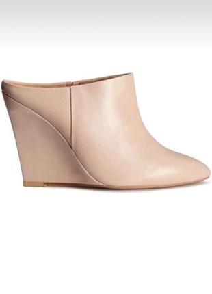Шльопки шкіра h&m  38р