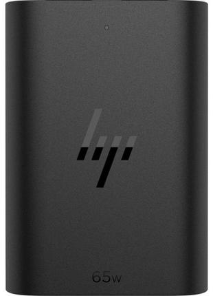 Адаптер для ноутбука hp 65w gan usb-c lc черный (600q7aa)