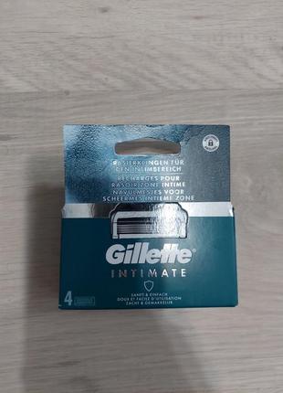 Змінні картриджі для гоління (леза касети) gillette intimate 4 шт. для інтимних зон9 фото