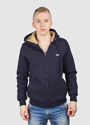 Кофта-куртка red down mh576 темно-синя