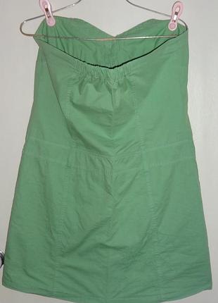 Летнее мини платье-сарафан 2