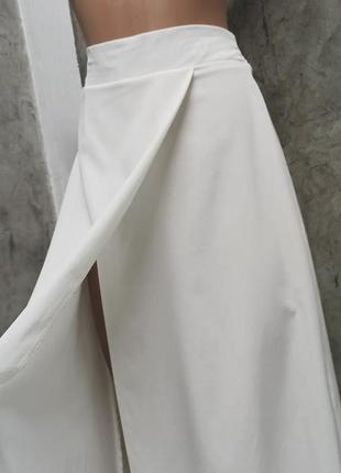 ✅летняя белая юбка/юбка назапах/макси юбка8 фото
