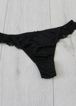 Красивые черные трусики с кружевом beldona