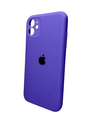 Чохол для смартфона silicone full case aa camera protect for apple iphone 11 pro max кругл 22,dark purple
