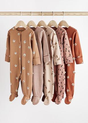 Бавовняний чоловічок сліп піжама next некст для немовлят для хлопчика для дівчинки