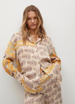 Шовкова стильна сорочка від zara розмір л в ідеальному стані