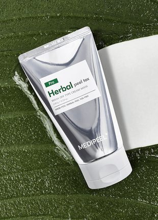 Очищаюча пілінг-маска з ефектом детоксу medi-peel pro herbal peel tox mask 120ml