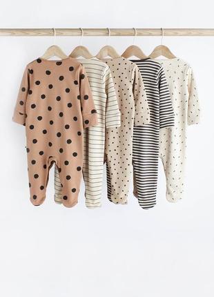 Бавовняний чоловічок сліп піжама next некст для немовлят для хлопчика для дівчинки2 фото