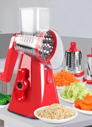 Овощерезка мультислайсер kitchen master big для овощей и фруктов red4 фото