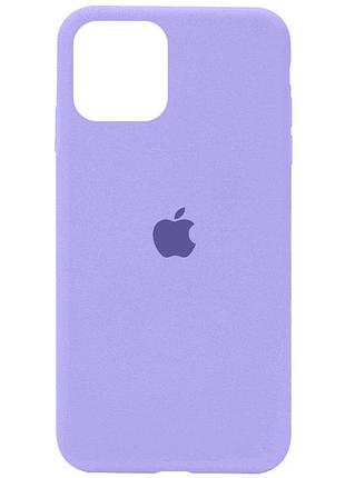 Чохол для смартфона silicone full case aa open cam for apple iphone 11 pro max кругл 26,elegant purple