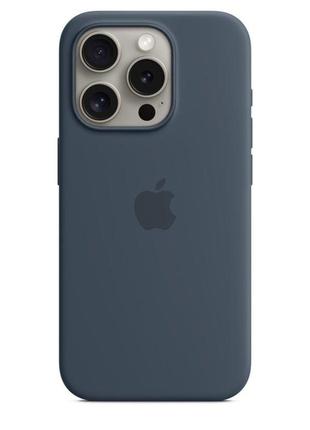 Чохол для смартфона silicone full case aaa magsafe ic for iphone 14 pro storm blue