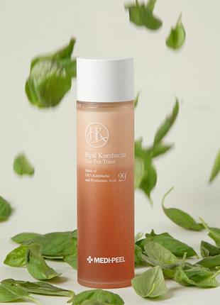 Увлажняющий тонер с комбучей medi-peel hyal kombucha tea-tox toner 150ml2 фото