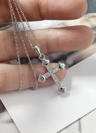 Серебряный крест крестик2 фото