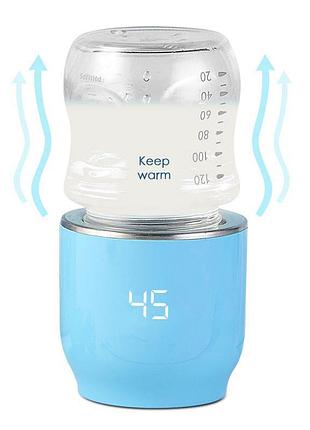 Подогреватель для бутылочек беспроводной lelik quickwarm go аккумуляторный с дозатором...