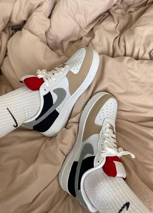 Жіночі кеди nike air force з кольоровими вставками