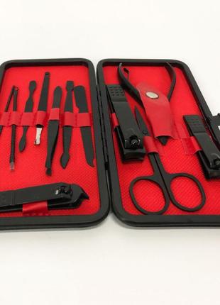 Маникюрный набор для ухода за ногтями, бровями и лицом на xr-437 12 предметов