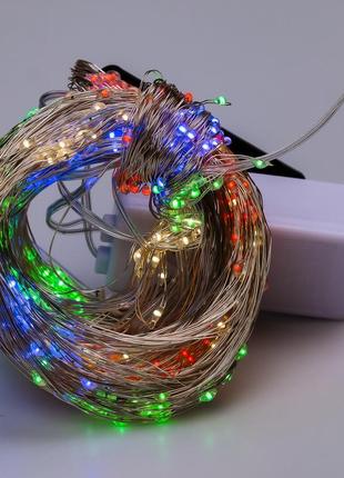 Гірлянда світлодіодна кінський хвіст garlandopro 600led роса 20 ліній 8 режимів 3м кінський хвіст гірлянда6 фото