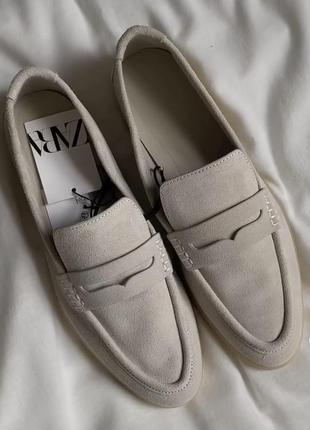 Лоферы zara 40