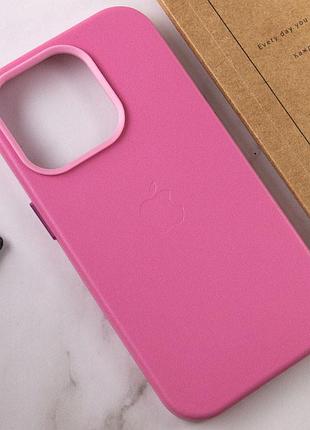 Шкіряний чохол leather case (aa plus) with magsafe для apple iphone 13 pro (6.1") pollen 7