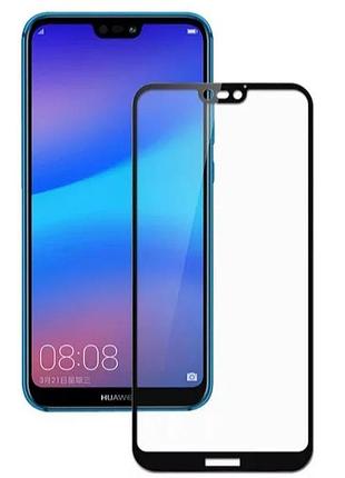 Защитное стекло на huawei p20 lite, черное