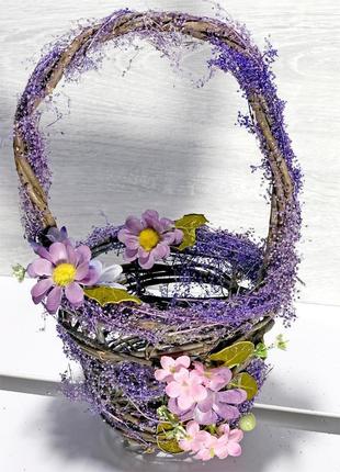 Декоративний великодній кошик 19 см