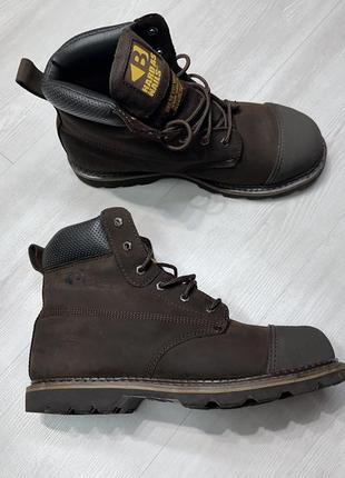 Leather goodyear safety lace boot фирменные мужские защитные сапоги ботинки