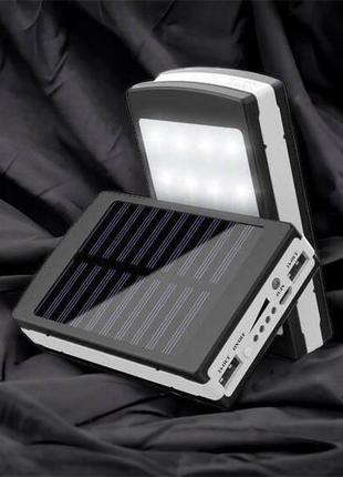 Powerbank solar 20000 mah портативное зарядное устройство павербанк универсальный на солнечной батареях мощный