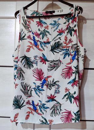 Шифонова  блуза ,  топ ,  майка . ((18 р.