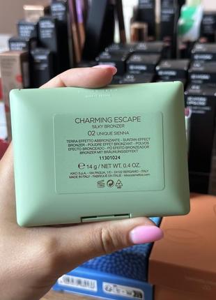 Бронзер kiko milano charming escape silky bronzer 02 unique sienna 14г