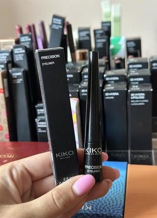 Kiko precision eyeliner чорна рідка підводка для очей, 2,5 мл