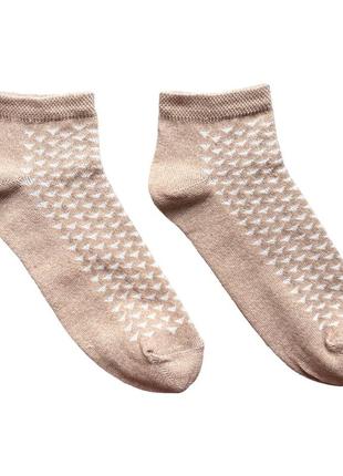 Женские короткие носки с треугольниками3 фото