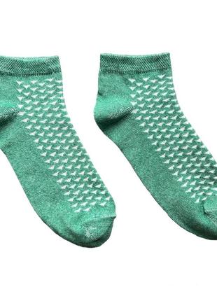Жіночі короткі шкарпетки з трикутниками1 фото