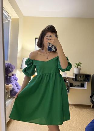 Зелене плаття4 фото