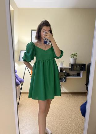 Зеленое платье6 фото