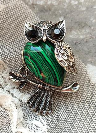 Брошка-кулон сова 4,6 см