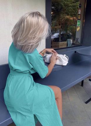 Сукня сорочка льон3 фото