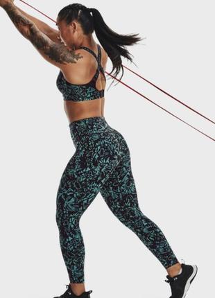 Женские черные лосины с узором meridian print ankle leg under armour