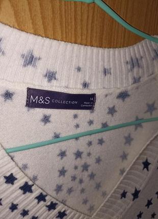Кофта со звездами m&amp;s 2