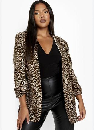 Піджак, блейзер леопардовий boohoo, розмір 58 (арт1550)