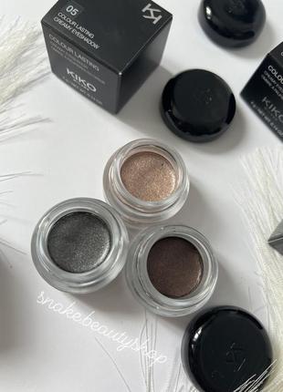 Стойкие кремовые тени kiko milano colour lasting creamy eyeshadow 05 07 08
