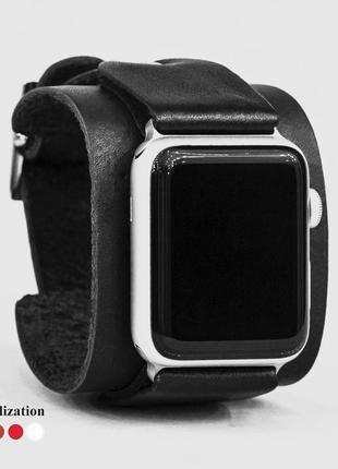 Кожаный ремешок для apple watch, 3 4 5 6 7 8 9 se ultra ultra 2, 38 40 41 42 44 45 49 мм, код 15401 фото