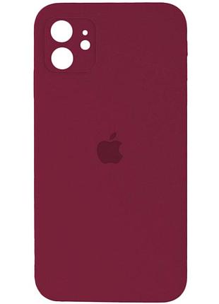 Чохол для смартфона silicone full case aa camera protect for apple iphone 12 47,plum
